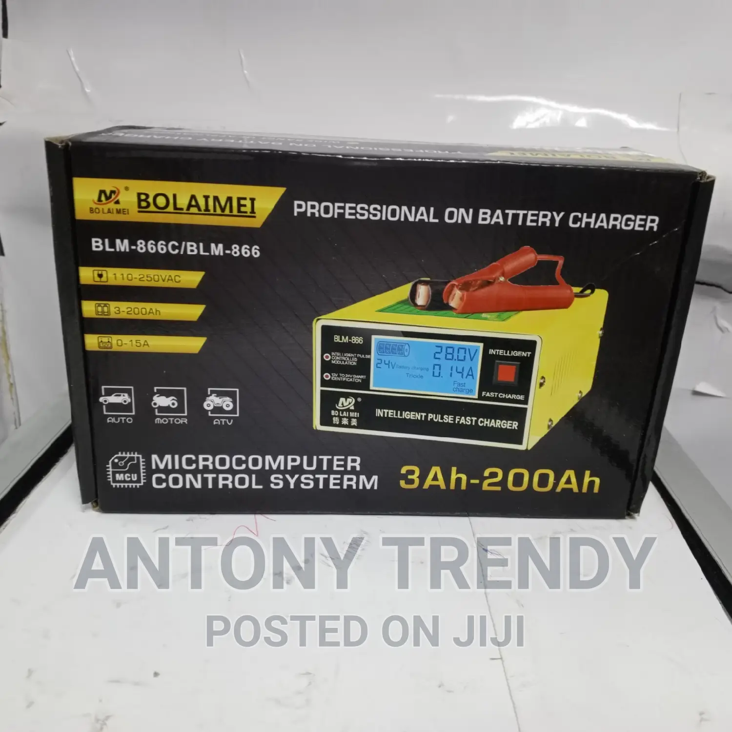 Car Battery Charger Bolaimei 3ah-200ah