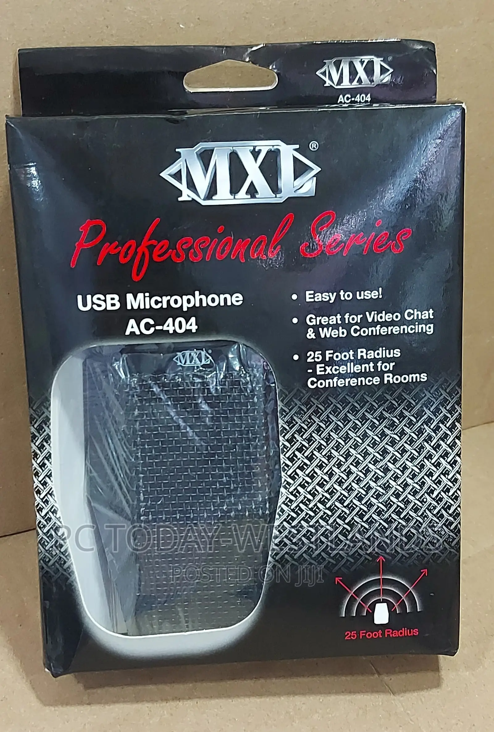 MXL AC-404 Portable USB Boundary Conferencing Microphone (Bl