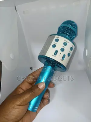 Karaoke Microphone With Light Bluetooth Speaker