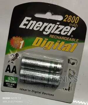 Energizer AA Nimh Rechargeable Batteries (2800 Mah)
