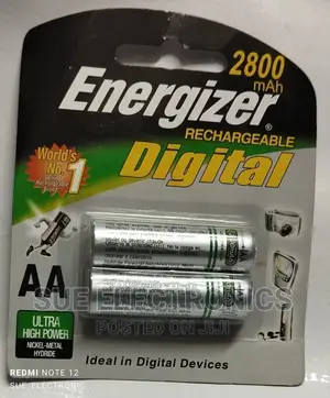 Energizer AA Nimh Rechargeable Batteries (2800 Mah)