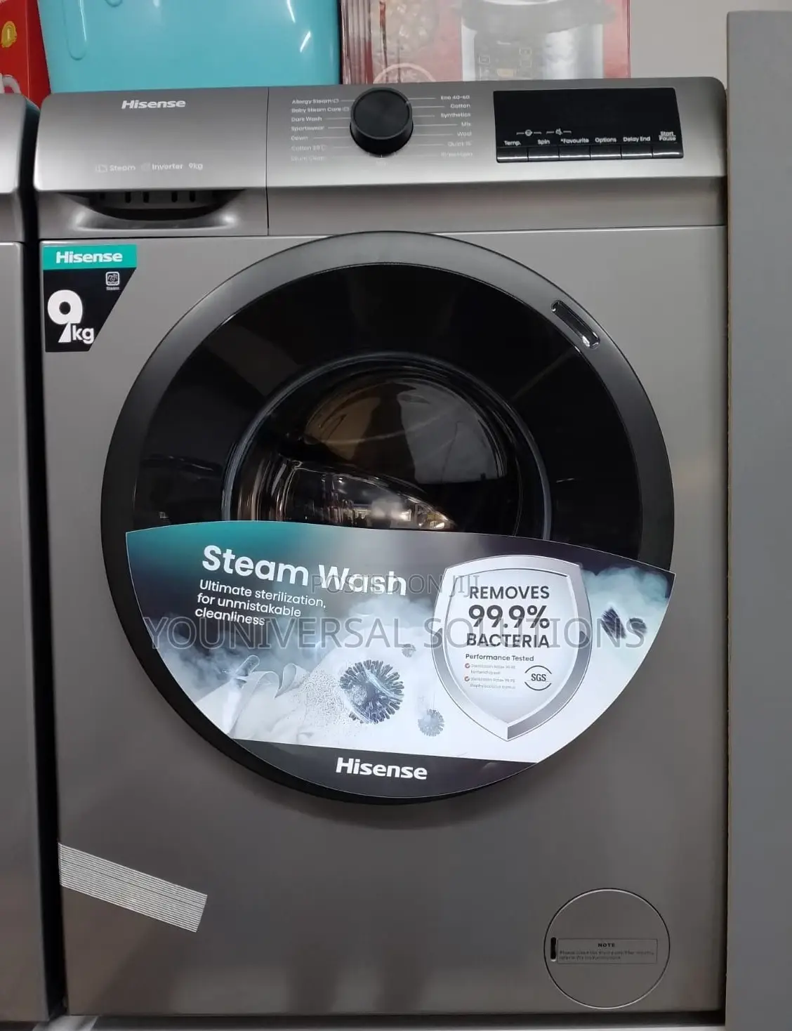 Washing Machine Hisense 9kg Front Load Full Automatic.