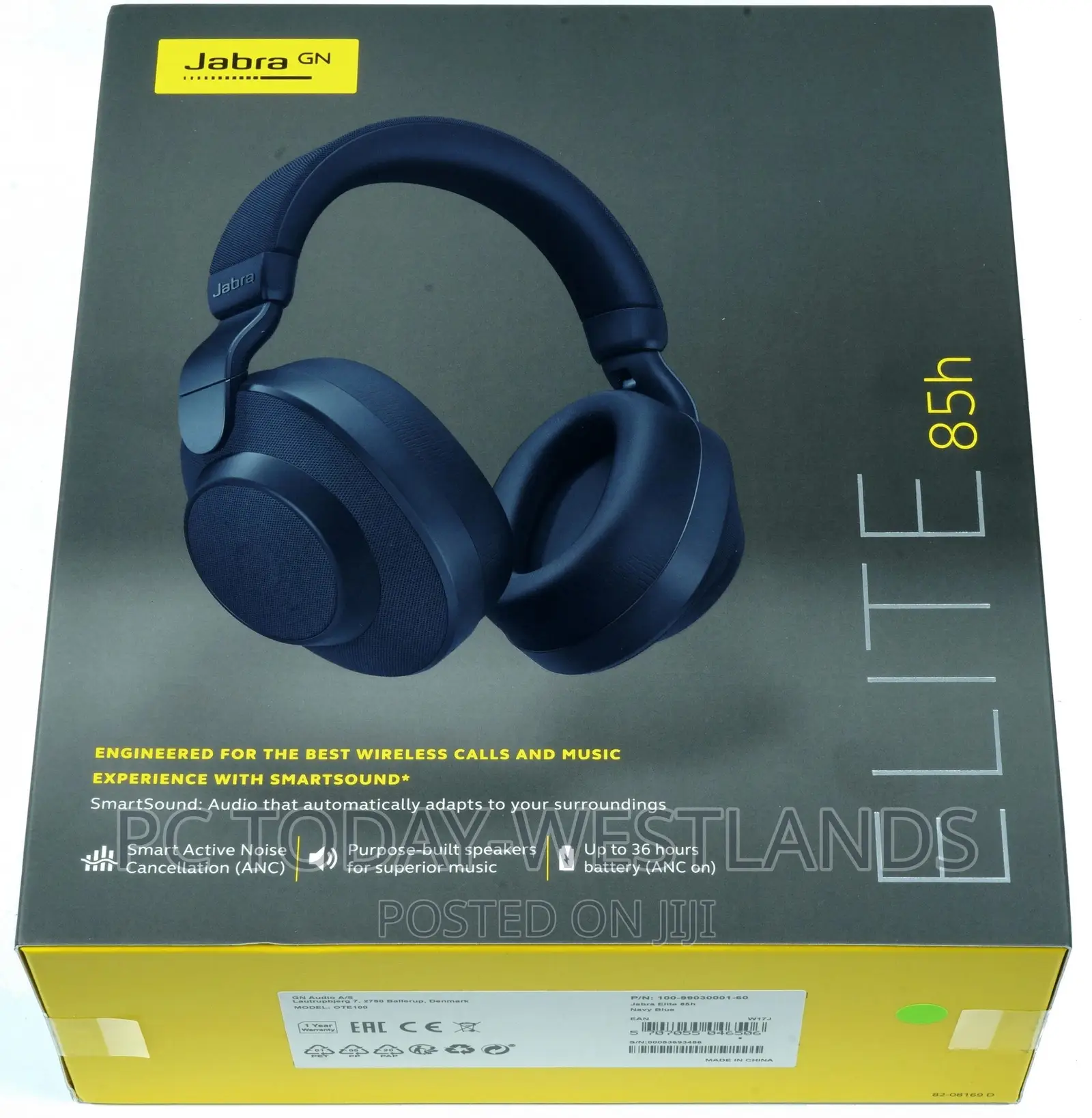 Jabra Elite 85h Wireless Noise-Canceling Headphones