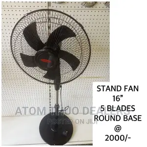 16 Inches Premier Black Standing Fan