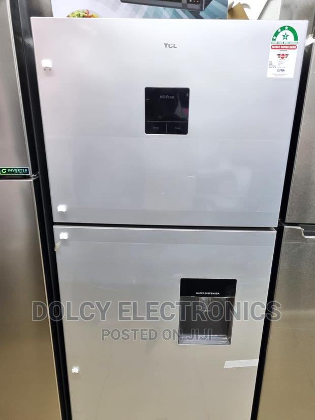 TCL 425 Litres Double Door Refrigerator Non Frost -P425tms