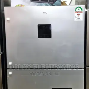 TCL 425 Litres Double Door Refrigerator Non Frost -P425tms