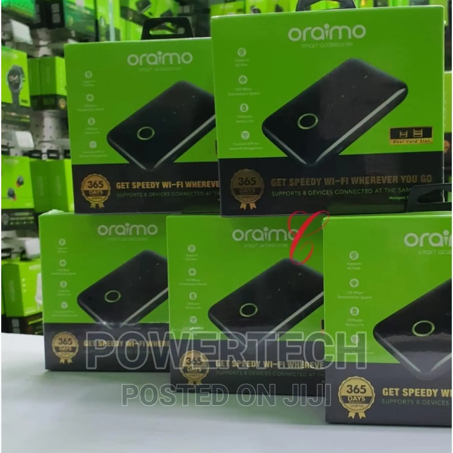 Oraimo High Speed Portable 4G Mobile Wi-Fi.