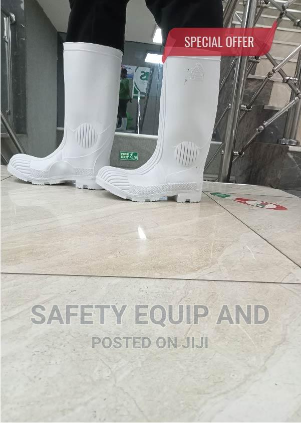 White Heavy Duty Gumboots - thumbnail 2