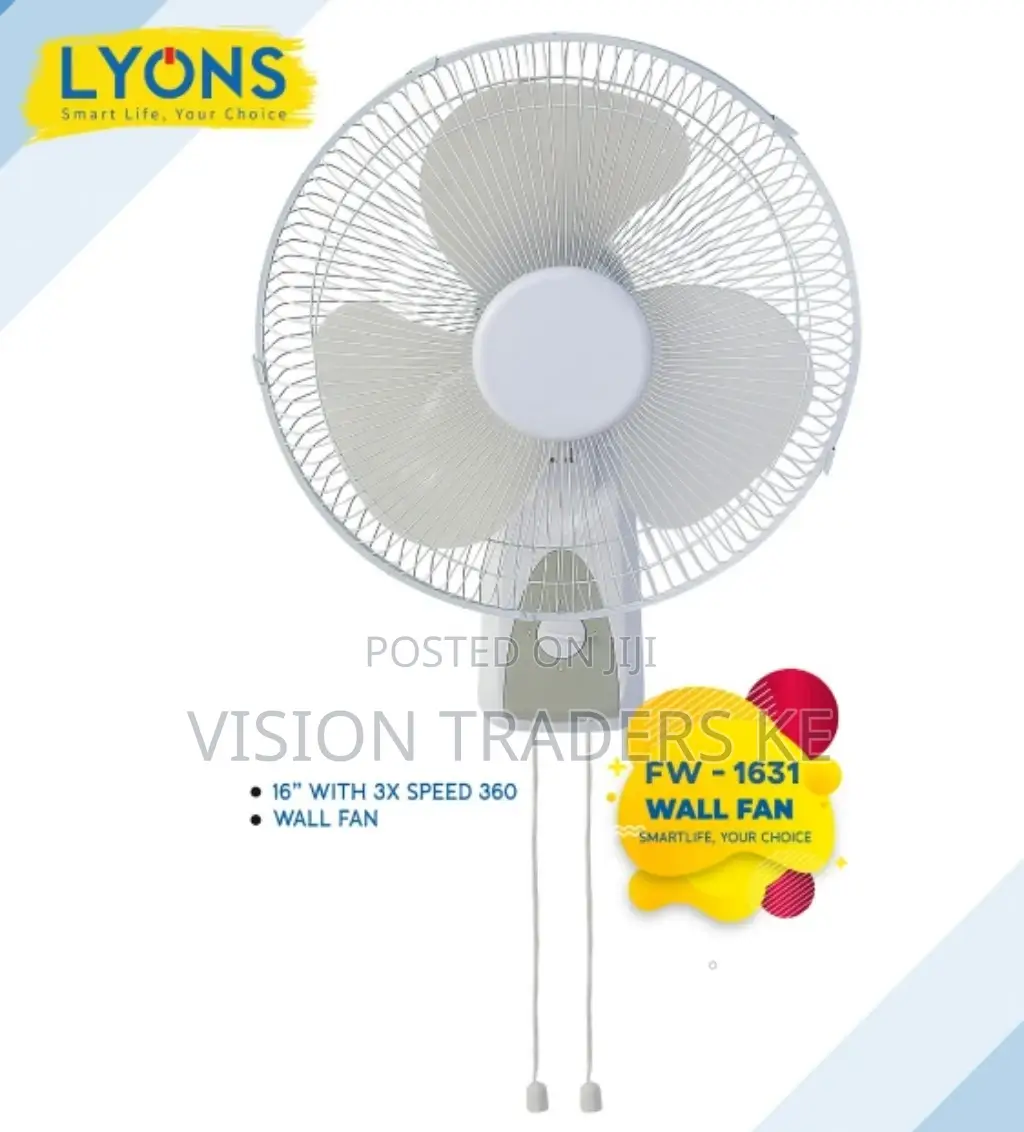 Lyons 16 Inches Wall Mounted Fan.
