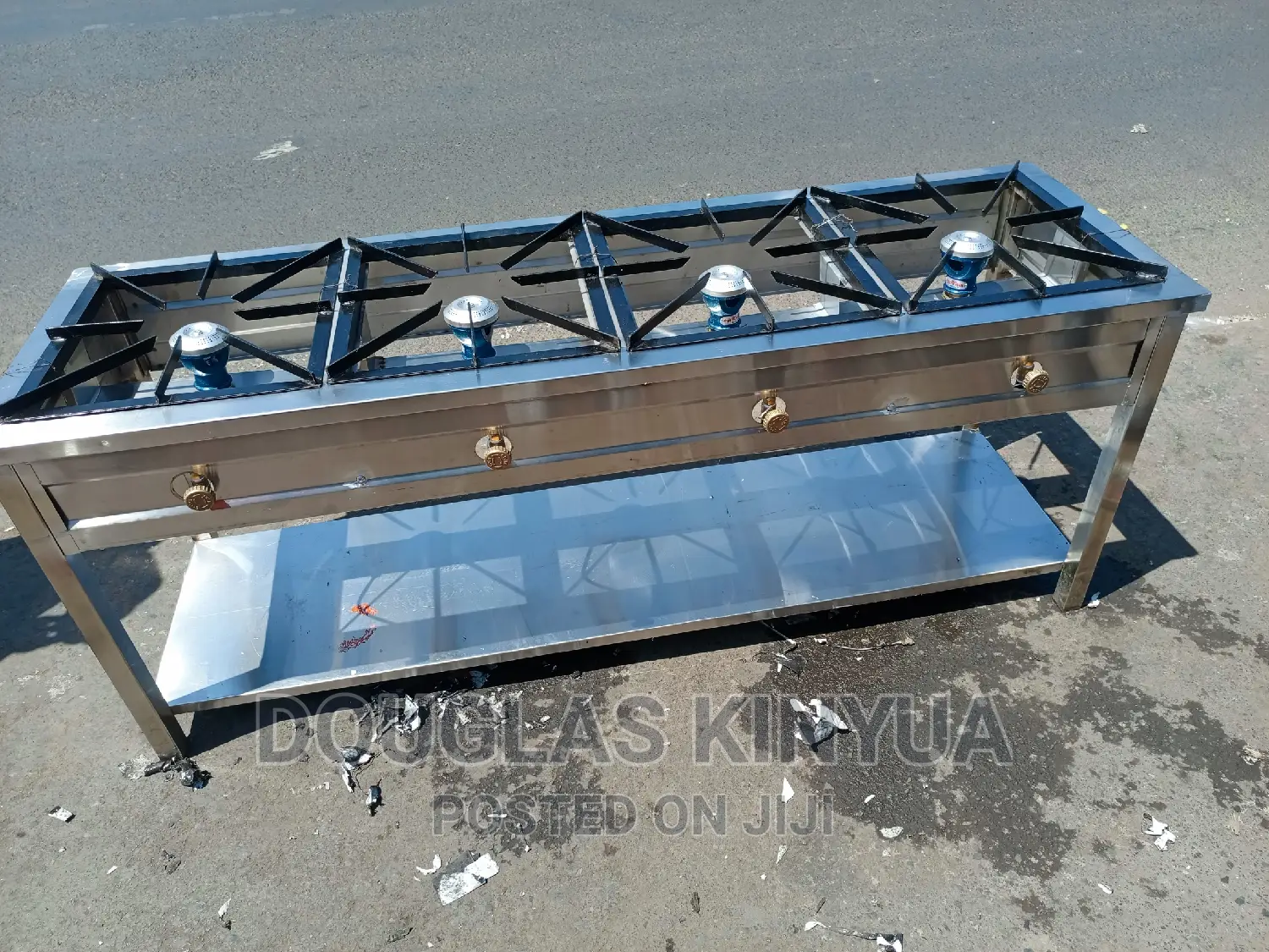 High Pressure Stainless Steel Commercial Gas Cooker.