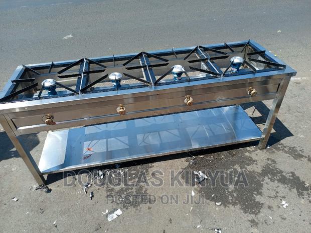 High Pressure Stainless Steel Commercial Gas Cooker.