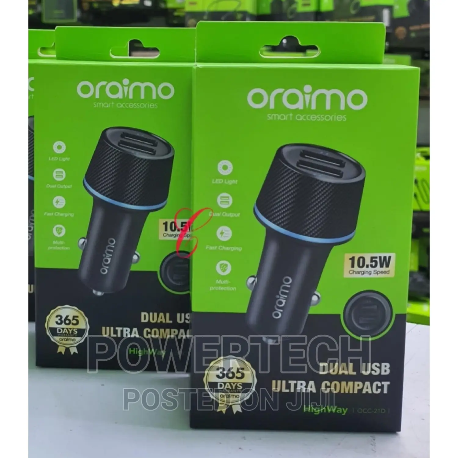 Oraimo Highway 2 in 1 Car Charger