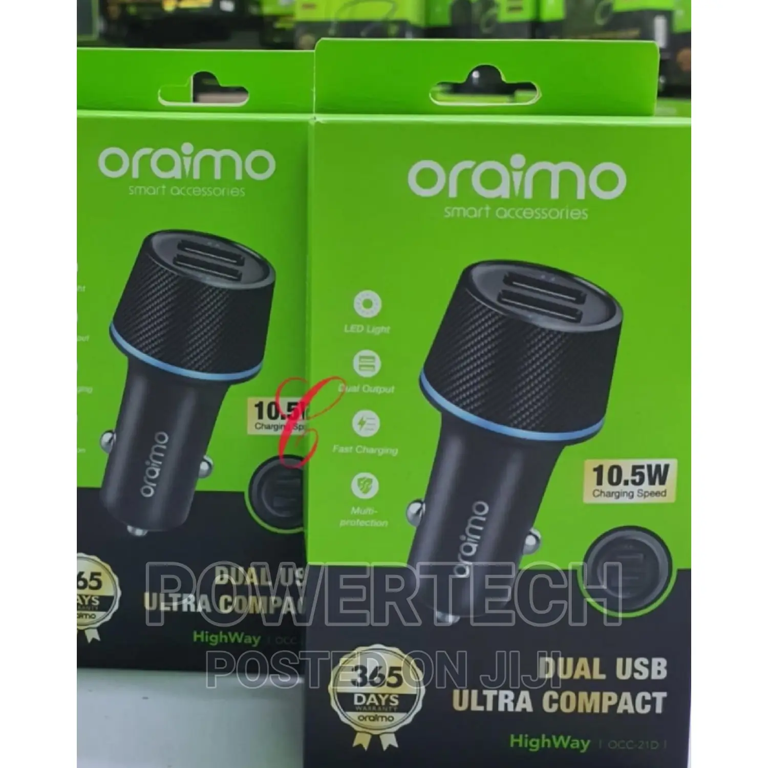 Oraimo Highway 2 in 1 Car Charger *