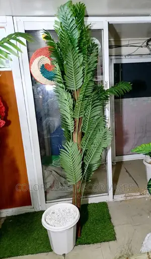 1.8m Artificial Palm With Vase