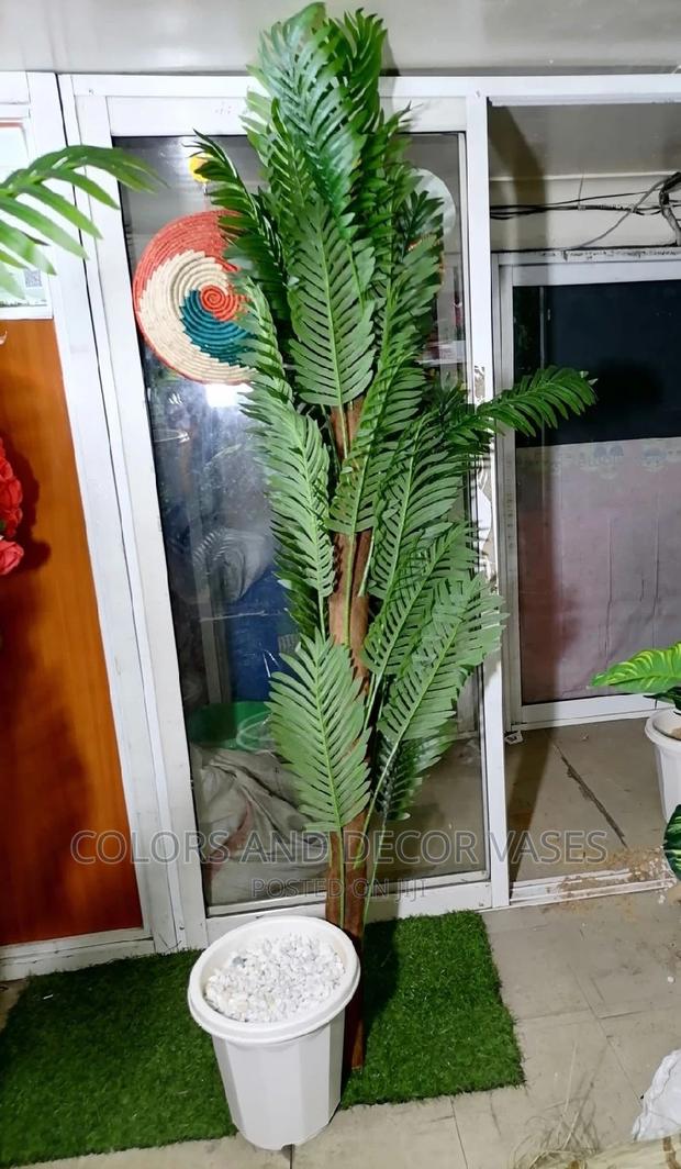 1.8m Artificial Palm With Vase - main view