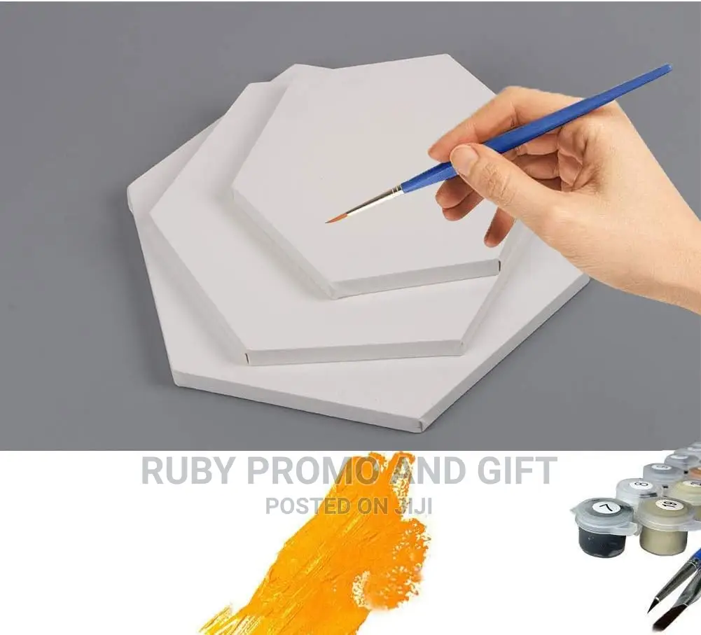 60HXG Hexagon Stretched Artist Canvas