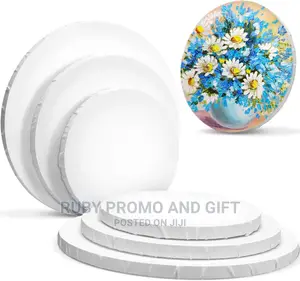 60RD Round Shaped Stretched Artist Canvas