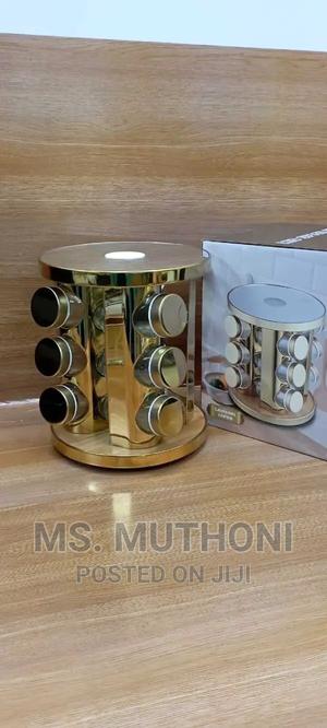 *Gold LED Touch Rotating Spice Rack - thumbnail 2
