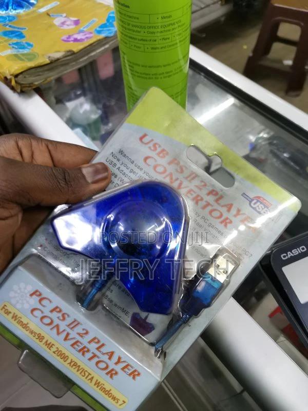 USB Dual Player Converter Adapter Cable for PS2 to PC USB Ga - main view