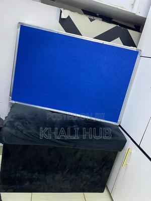 Pinboard Blue 3ftx2ft Pin Board Blue Noticeboard - thumbnail 2