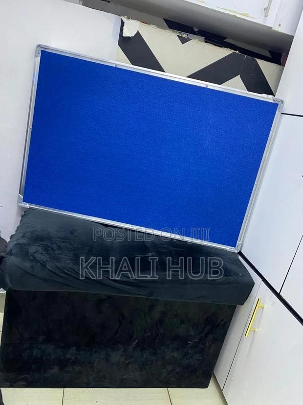 Pinboard Blue 3ftx2ft Pin Board Blue Noticeboard - main view