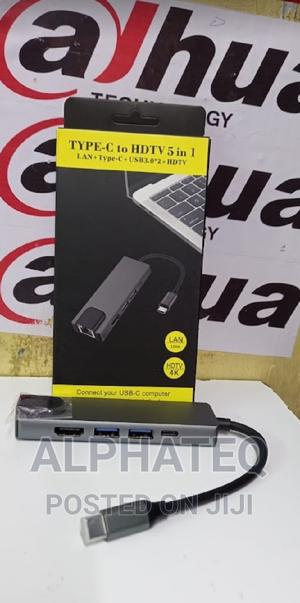 USB Type-C to 5-in-1 USB C Adapter With USB C to Hdmi, - thumbnail 2