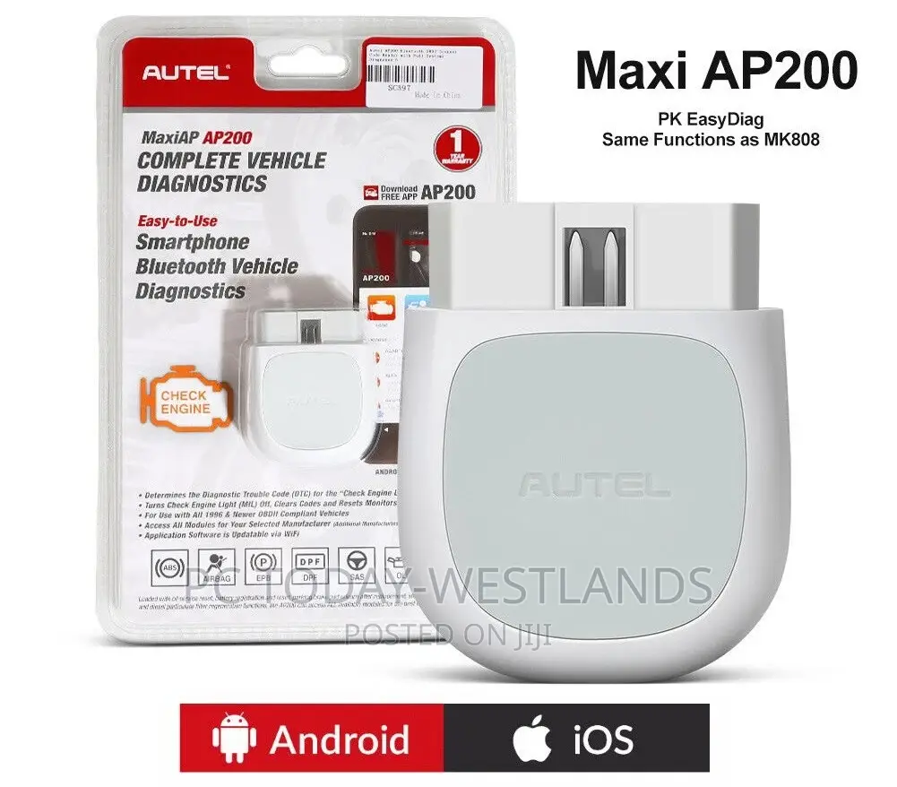 Autel Maxiap AP200 Bluetooth OBD2 Scanner Full System Car