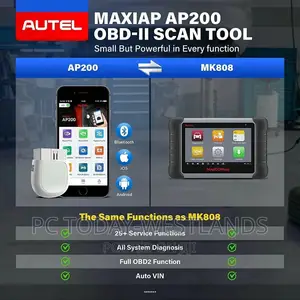 Autel Maxiap AP200 Bluetooth OBD2 Scanner Full System Car