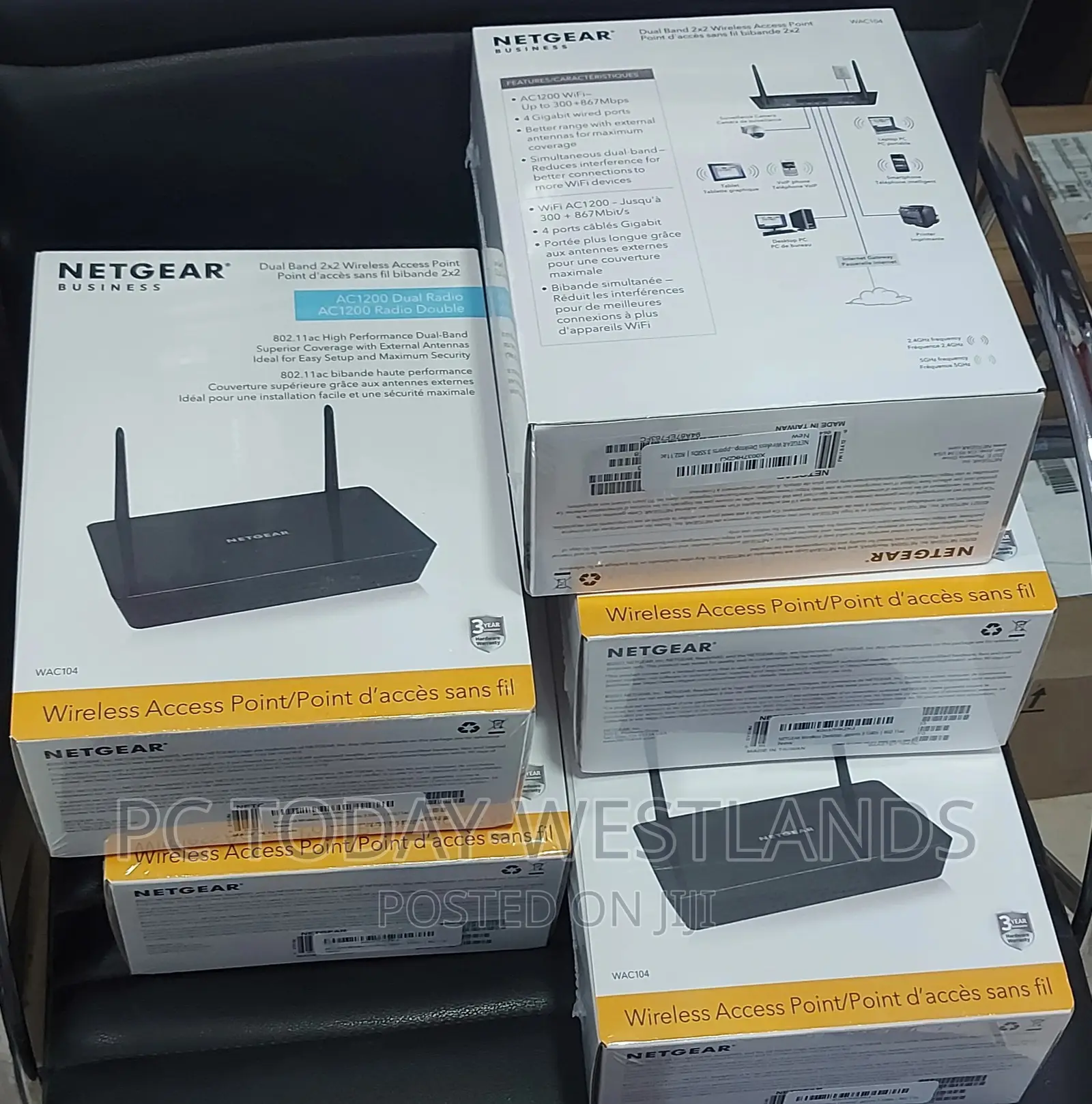 Netgear Ac1200 Dual-Band Wireless Access Point(Wac104)