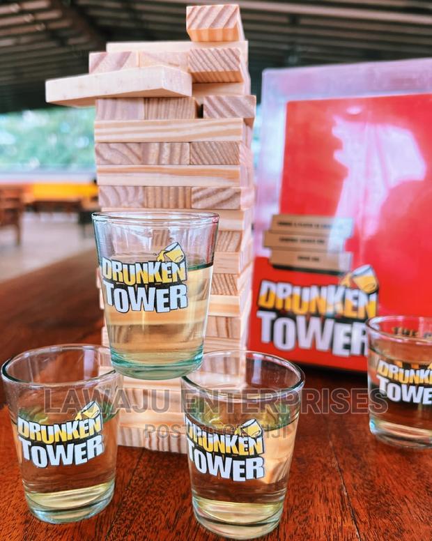 Drunken Jenga Blocks With 4 Shot Glasses - thumbnail 2