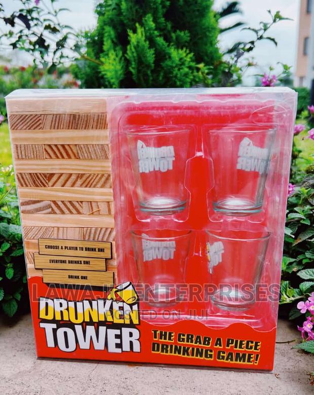 Drunken Jenga Blocks With 4 Shot Glasses - thumbnail 3