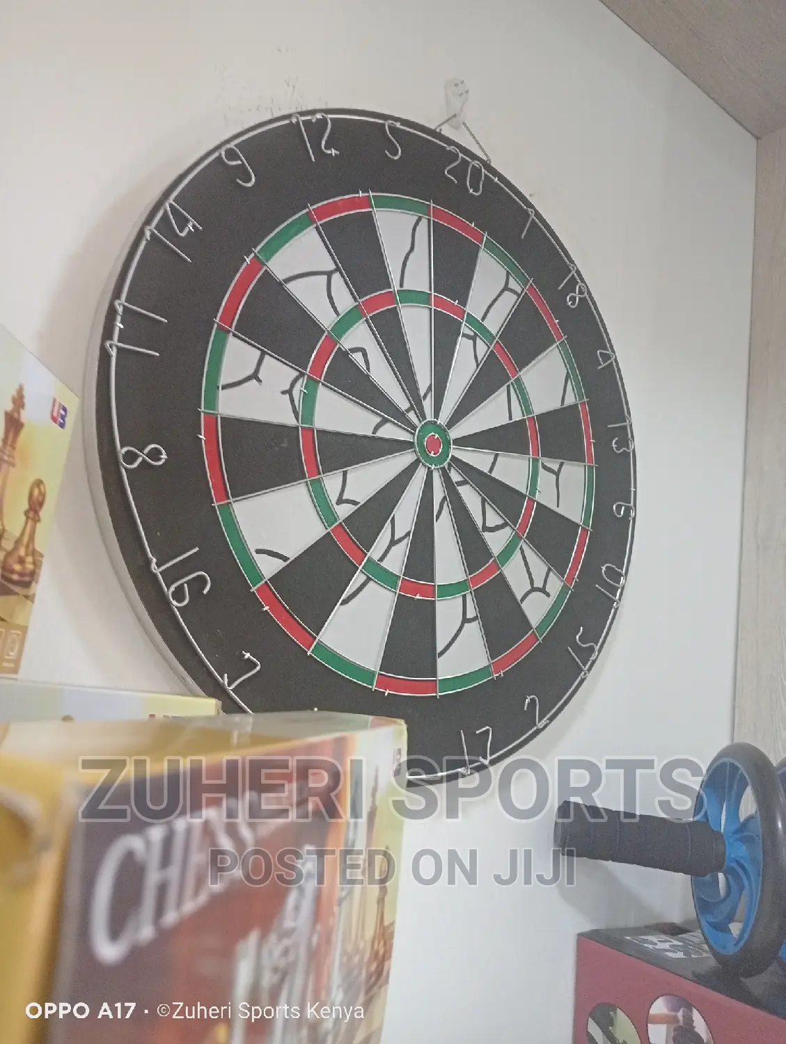 Fibre Dart Board Heavy Duty Double Sided/Steel Tip Darts