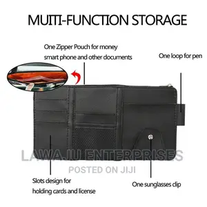Car Sun Visor Documents Organizer