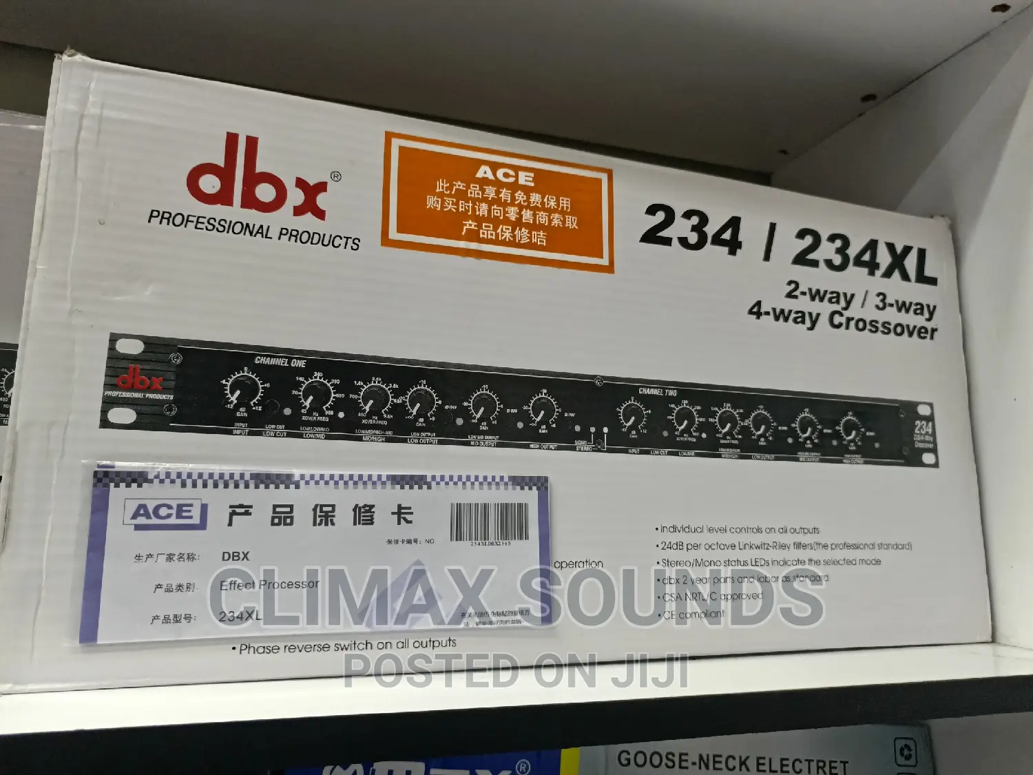 DBX 234/234xl 4 Way Crossover