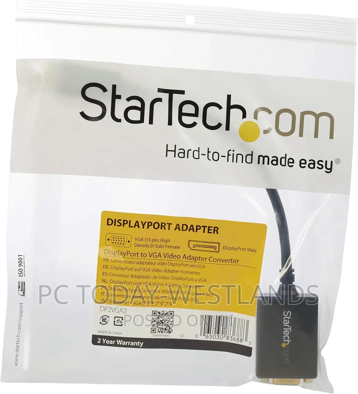 Startech.Com Displayport To VGA Adapter - Active DP To VGA