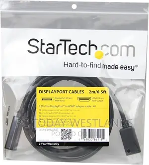 Startech.Com 6ft (2m) Displayport To HDMI Cable - 30hz