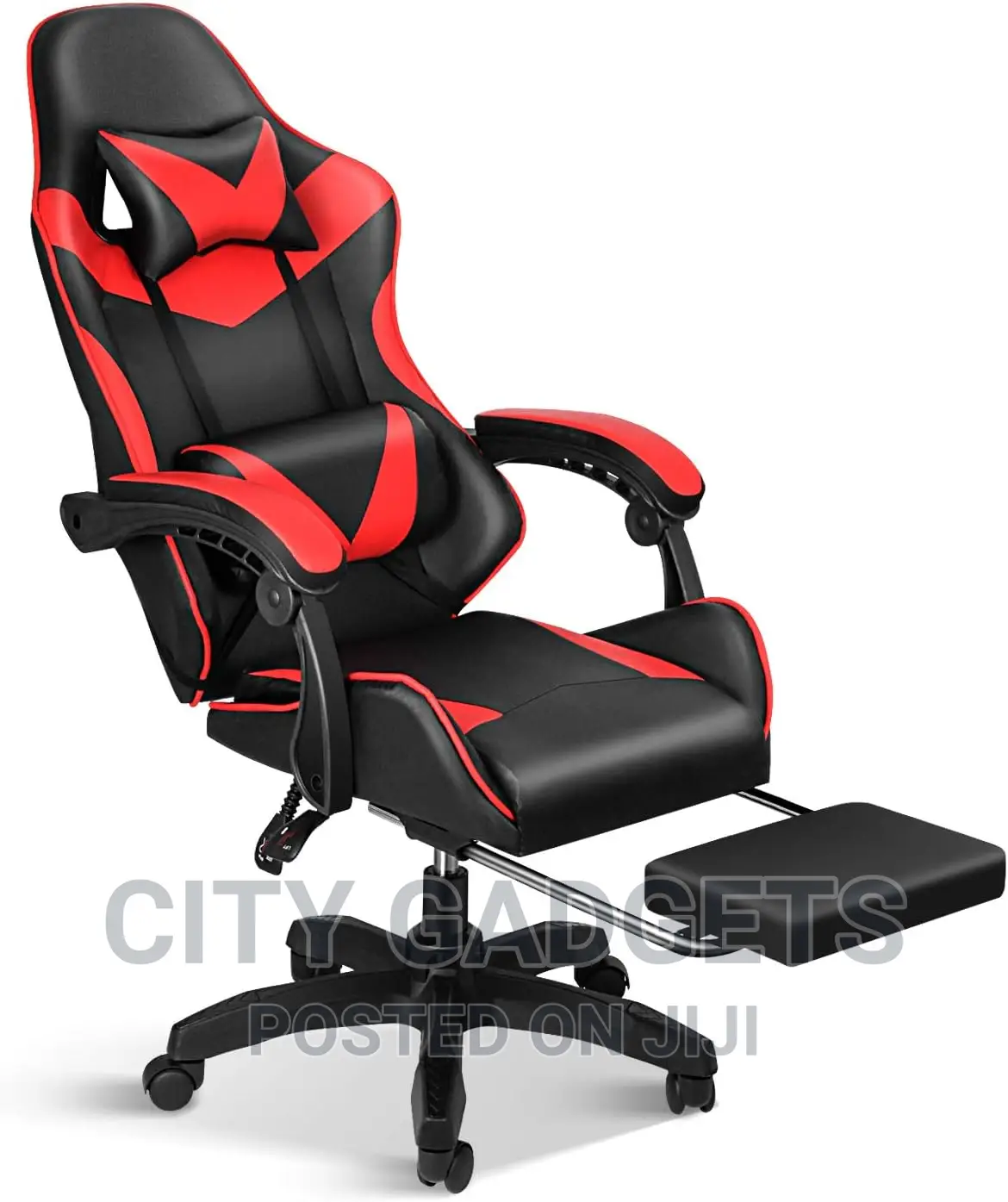 Gaming Chair, Backrest and Seat Height Adjustable