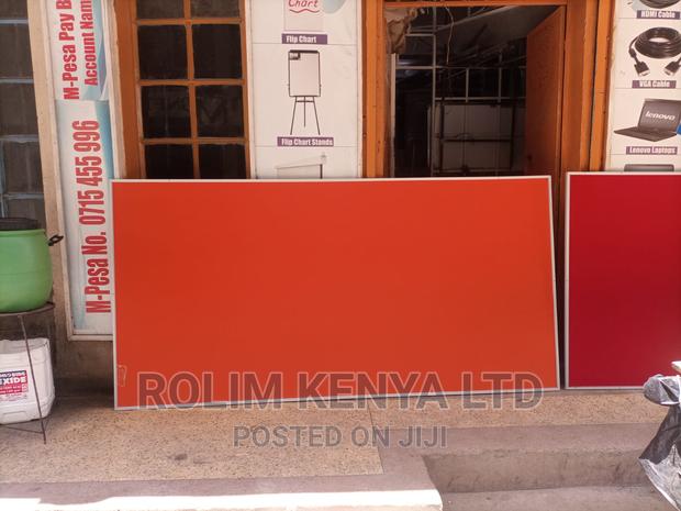 8ftx4ft Orange Noticeboard Pin Board Softboard - main view