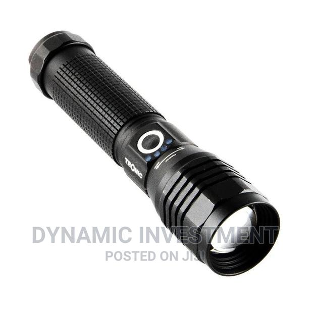 Zoomable LED Rechargeable Torch With Five Adjustable Modes
