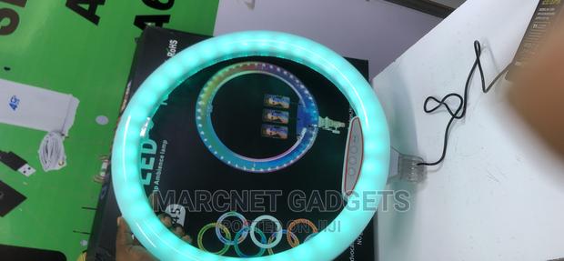 18 Inch RGB Ring Light With 2.2m Stand Remote and 3 Holders - thumbnail 3