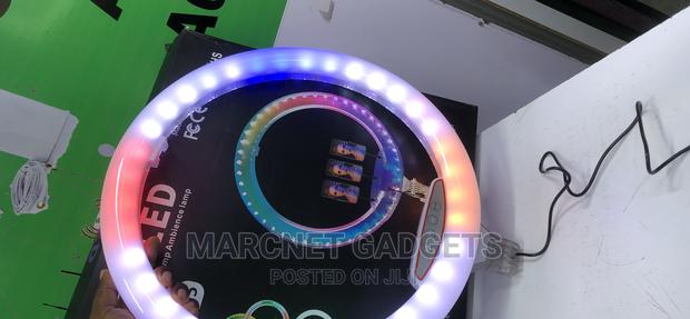 18 Inch RGB Ring Light With 2.2m Stand Remote and 3 Holders