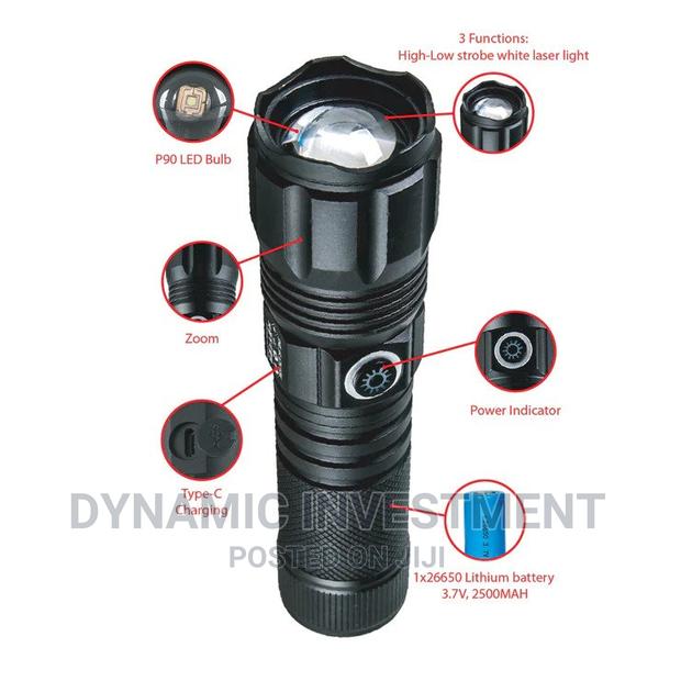 Tronic Led Torch With White Laser Light - thumbnail 3
