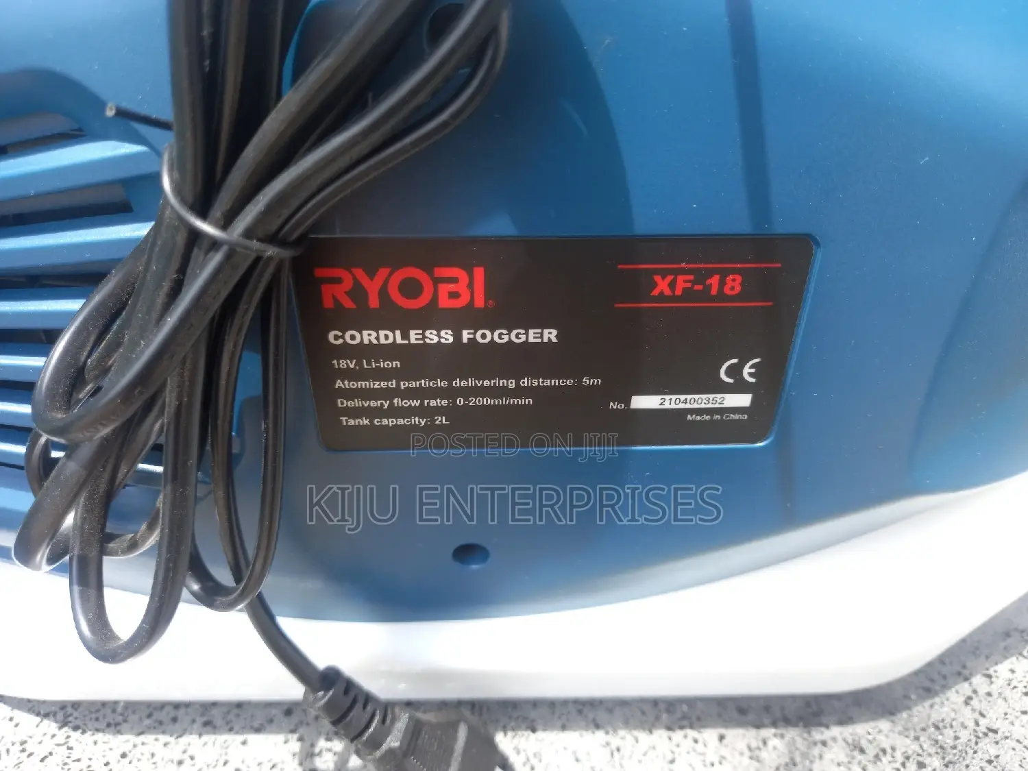 Ryobi Cordless Fog Fogger Available