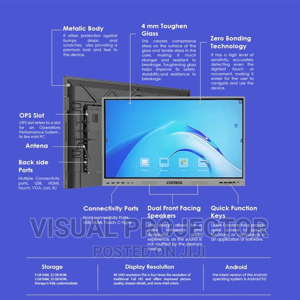 75 Inch Interactive Flat Panel Multitouch Screen - thumbnail 2