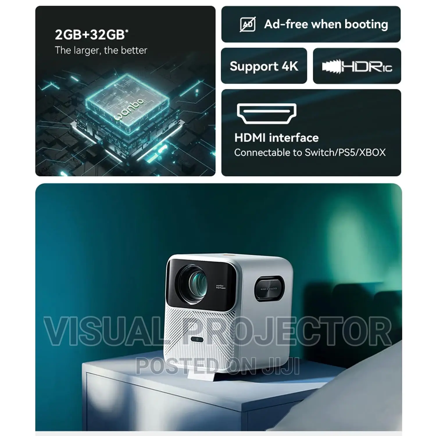 Xiaomi Wanbo Mozart 1 Android Projector