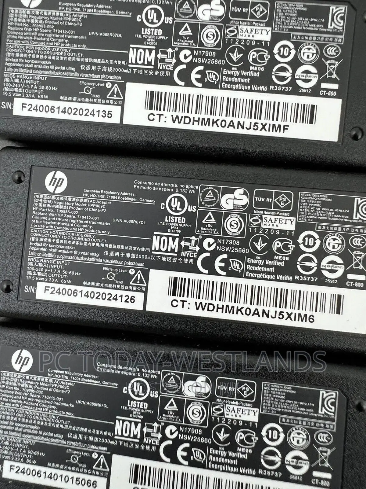 Original Blue Tip Ac Adapter 19.5V 3.33A 65W for HP Pavilion