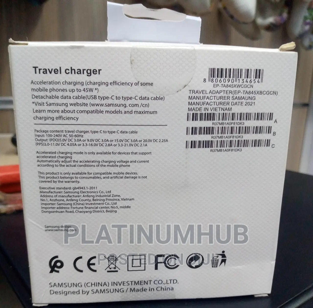 Super Fast Charging Travel Adaptor(45W)