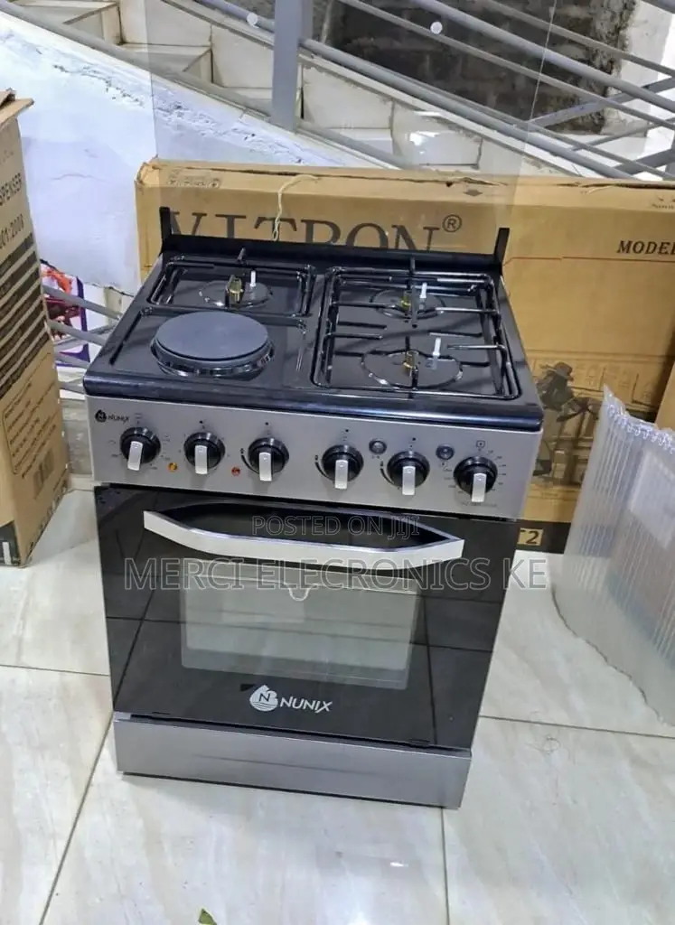 Nunix 50x55 3gas + 1electric Standing Cooker
