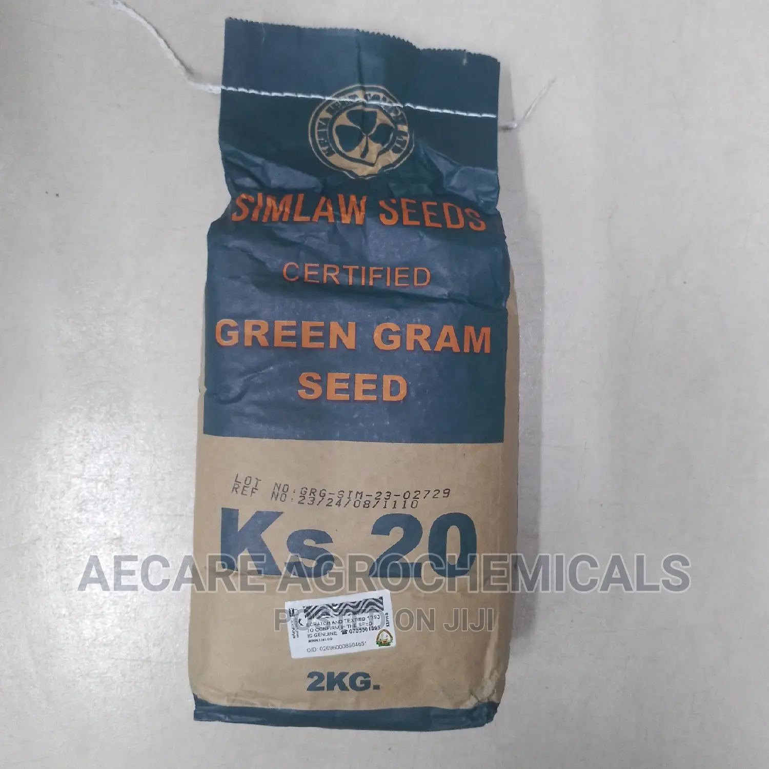Green Grams Certified Seeds Ks20 (Ndengu) (Makueni) 2kgs