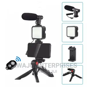 4 in 1 Microphone, Selfie Light, Tripod Stand,